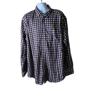 Ariat Work Flame Resistant Plaid Button Down Shirt Mens XXL Tall Long Sleeve Top